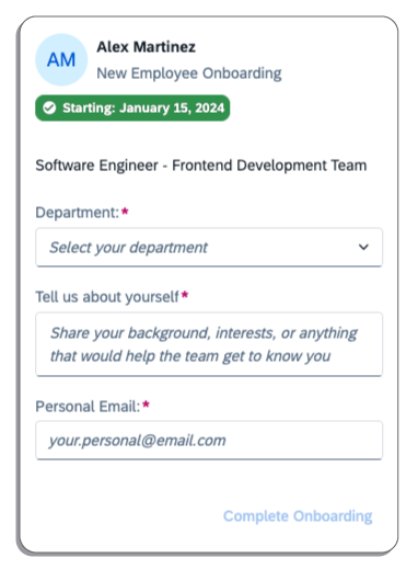 Object Card - UI Integration Card SAP