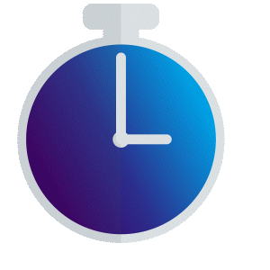 Stoppuhr mit Geldsymbolen als visuelle Darstellung für Zeit- und Kostenersparnis durch iNFOHUB