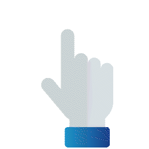 ymbolgrafik eines klickenden Fingers als Sinnbild für einfache und intuitive Nutzerführung in Retail-Anwendungen