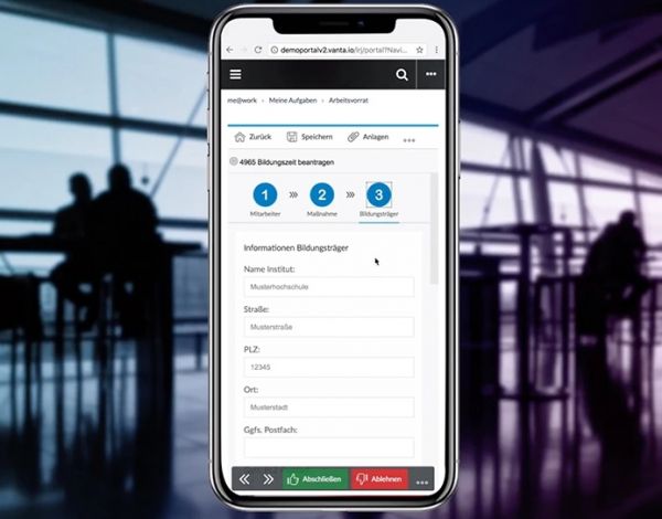 Electronic workflows for SAP HR
