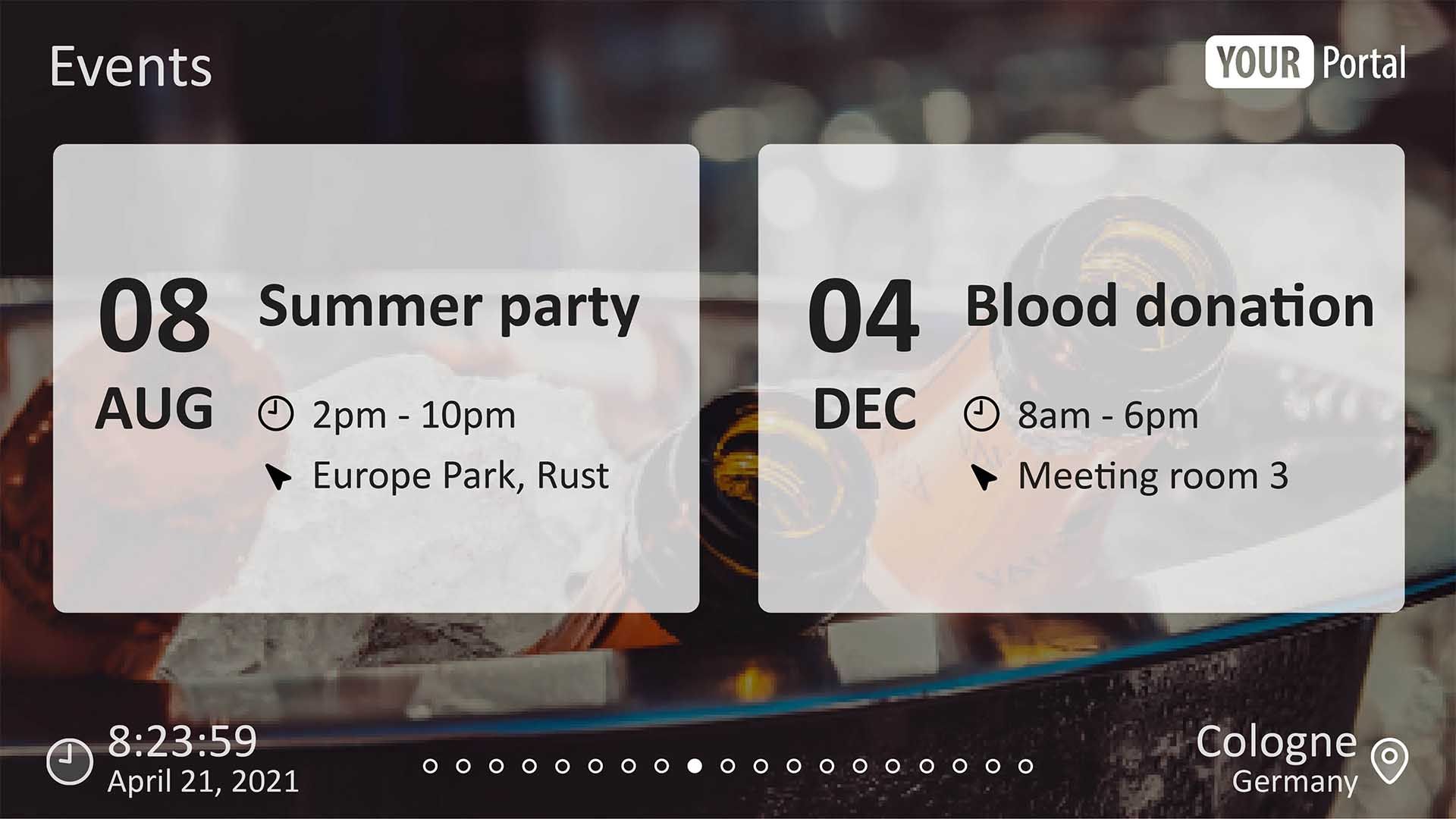 Enterprise TV Display Events