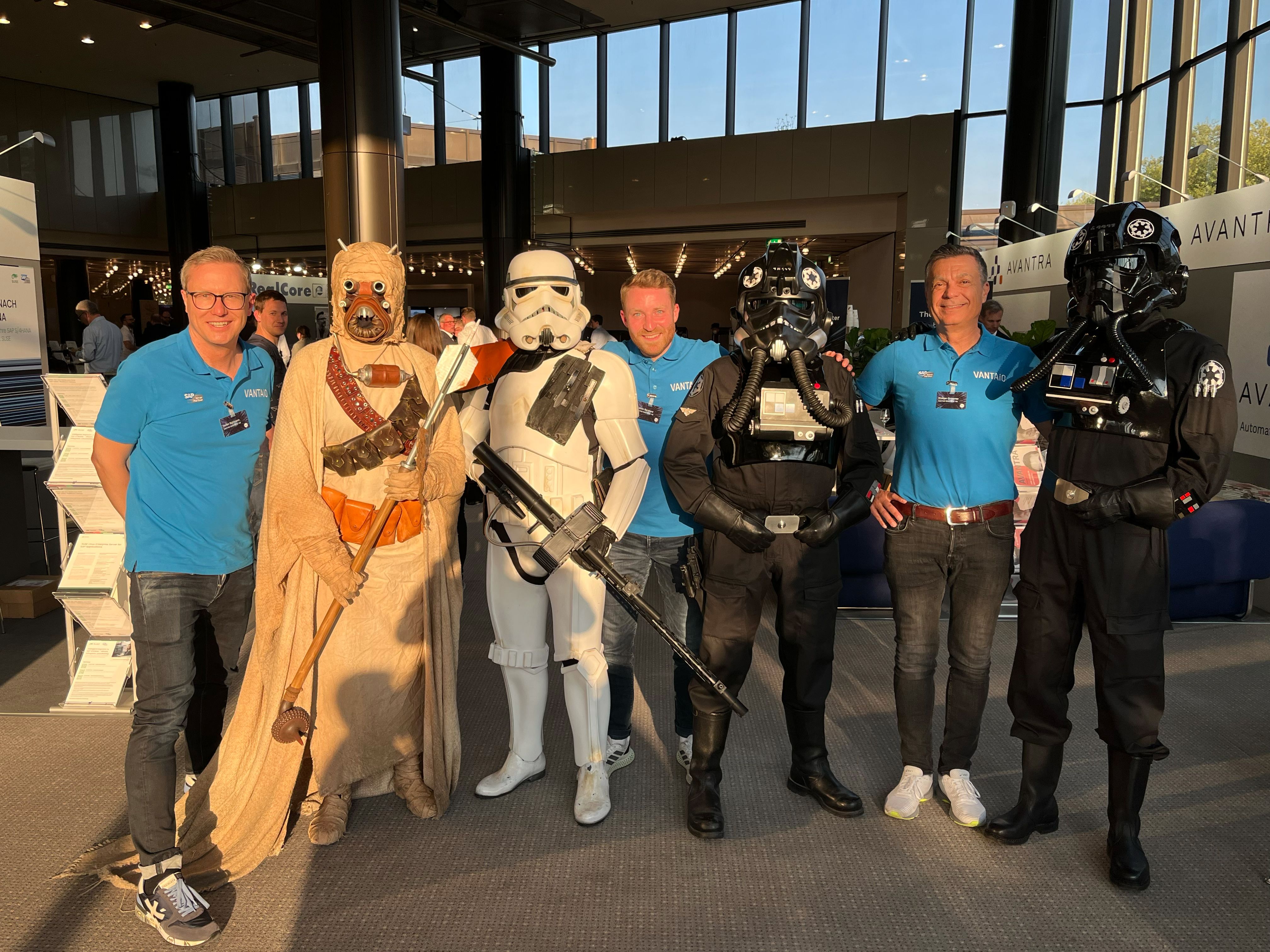 Team with Star Wars Characters