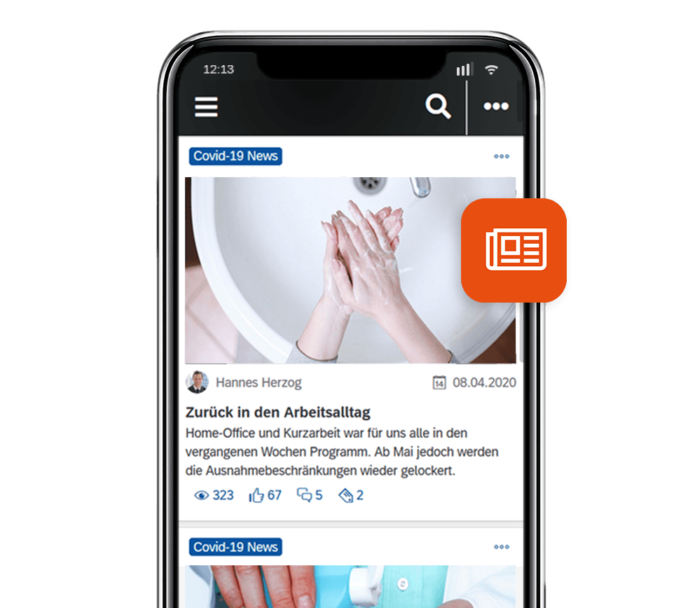 SAP Mitarbeiter App Enterprise News Manager