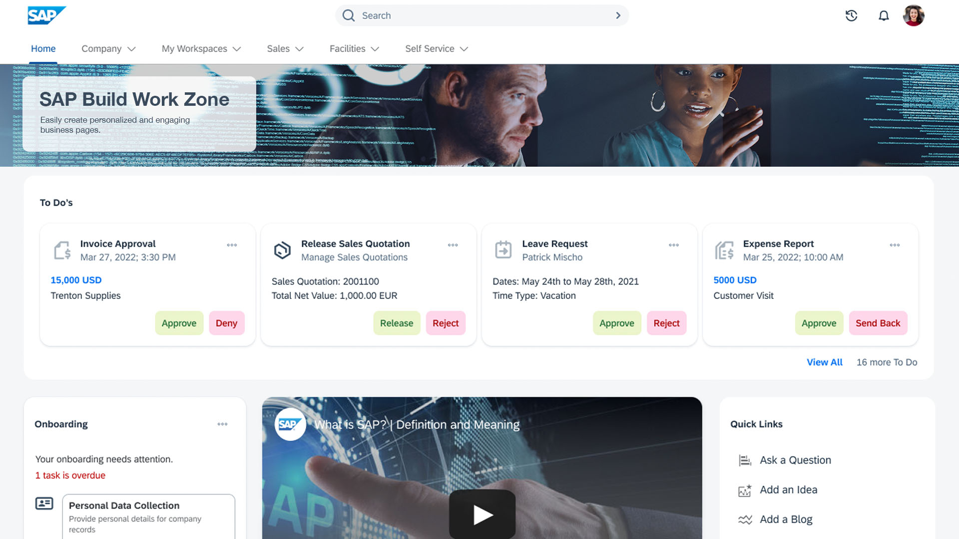 SAP Build Work Zone Advanced, Roadmap-Ausblick auf geplantes Re-Design 2JH. 2023
