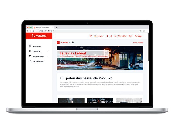 VANTAiO Kundenportal – Durch Digitalisierung mehr Zeit für den Menschen