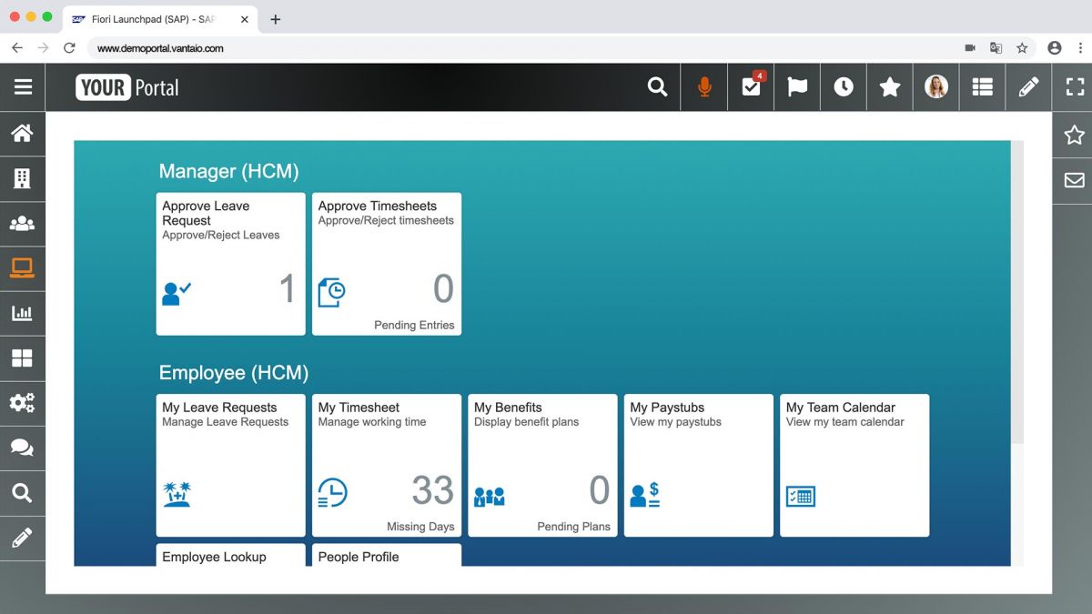 Digital Workplace based on SAP NetWeaver 7.5