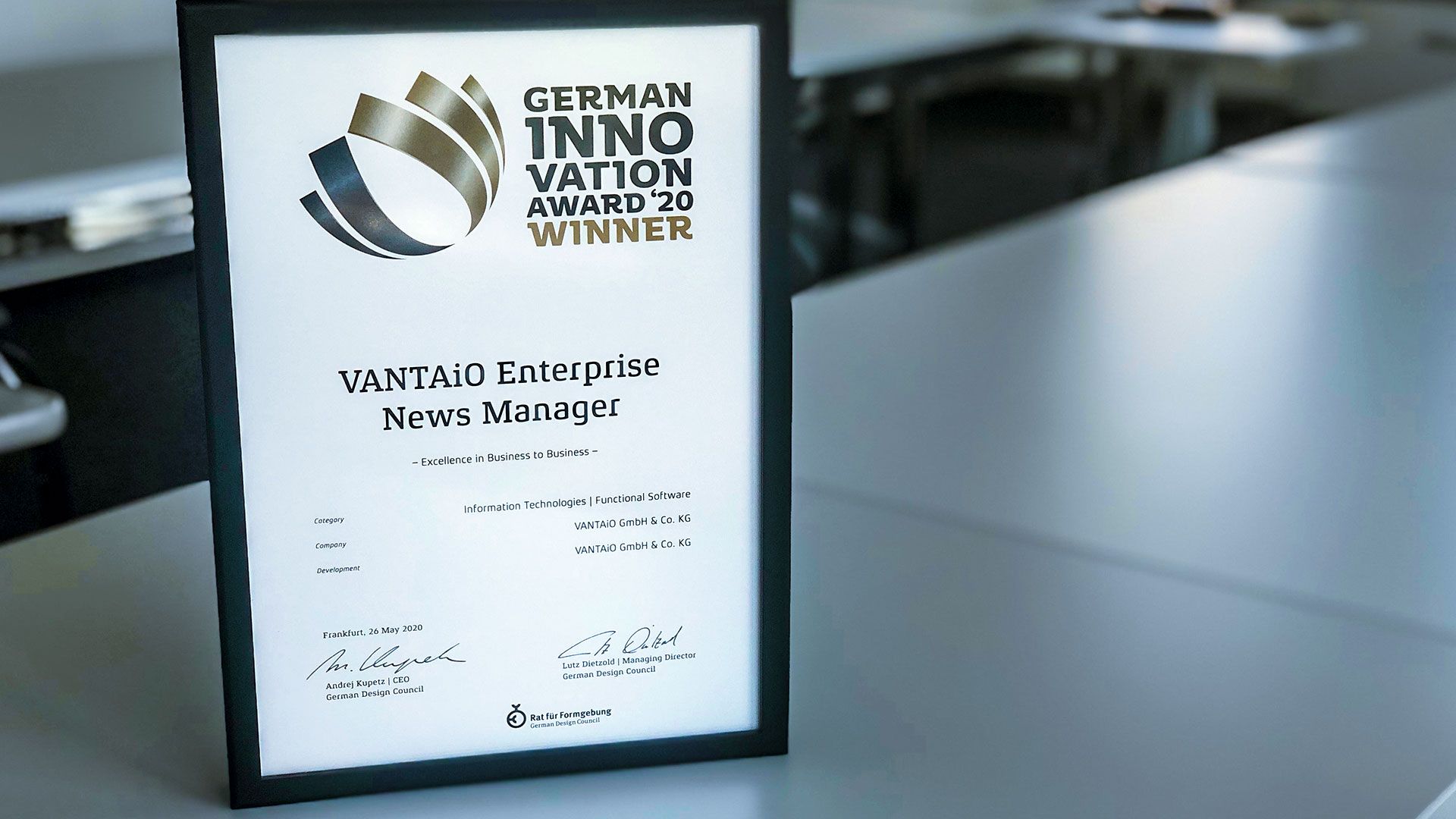 German Innovation Award 2020