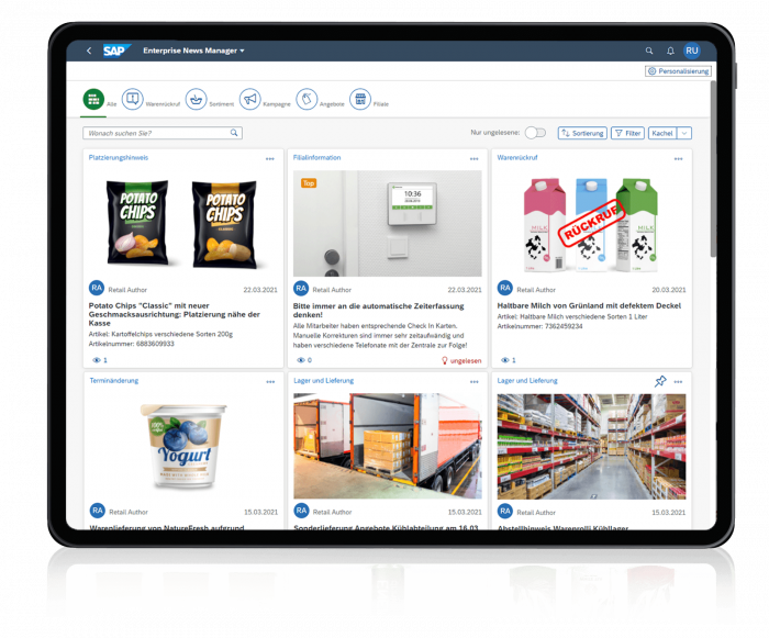 SAP Retail News Cockpit