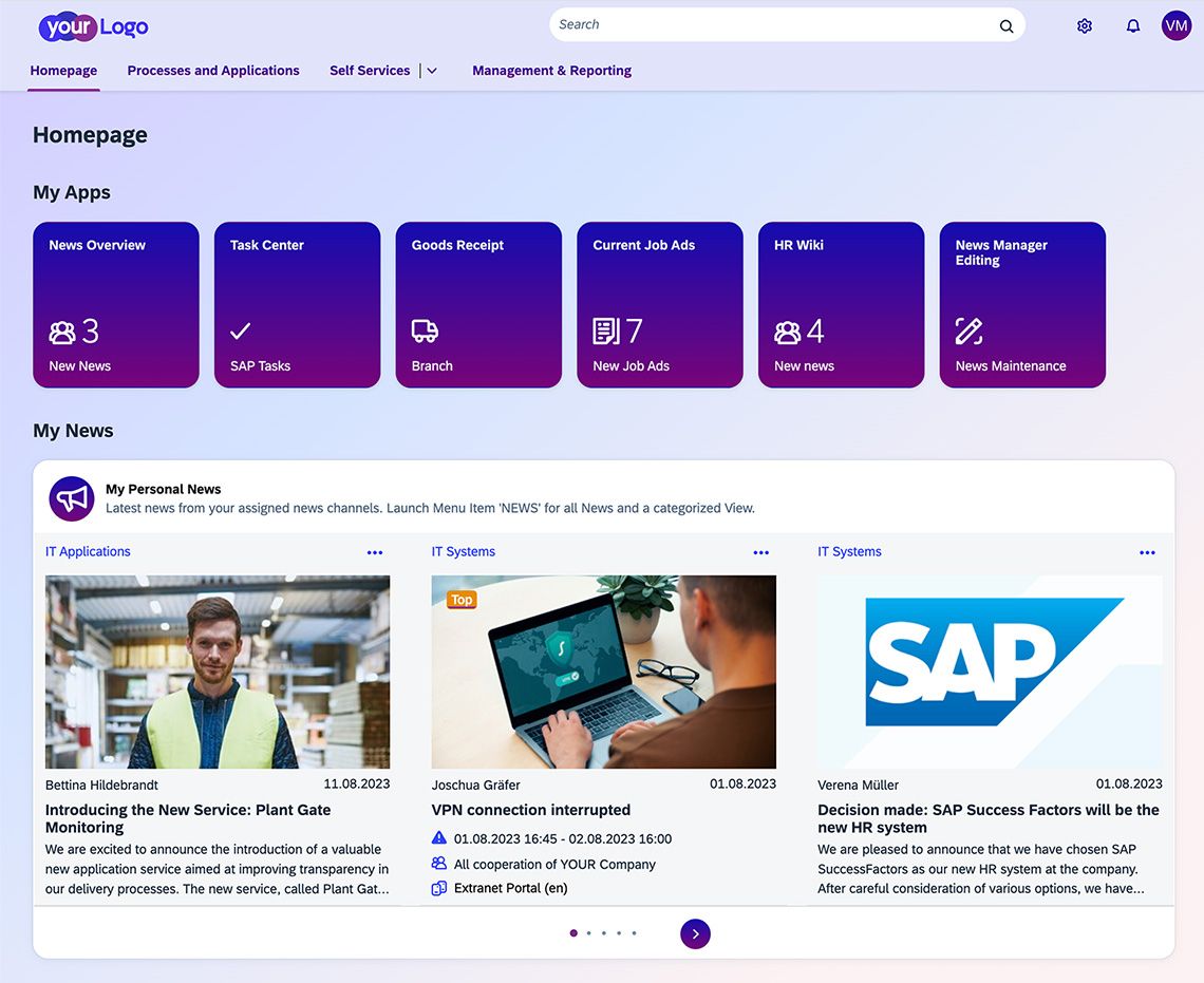 SAP Build Work Zone Standard Edition – New site experience