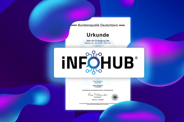 iNFOHUB® is a word/figurative mark