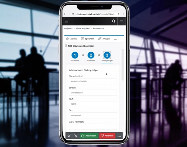 Electronic workflows for SAP HR