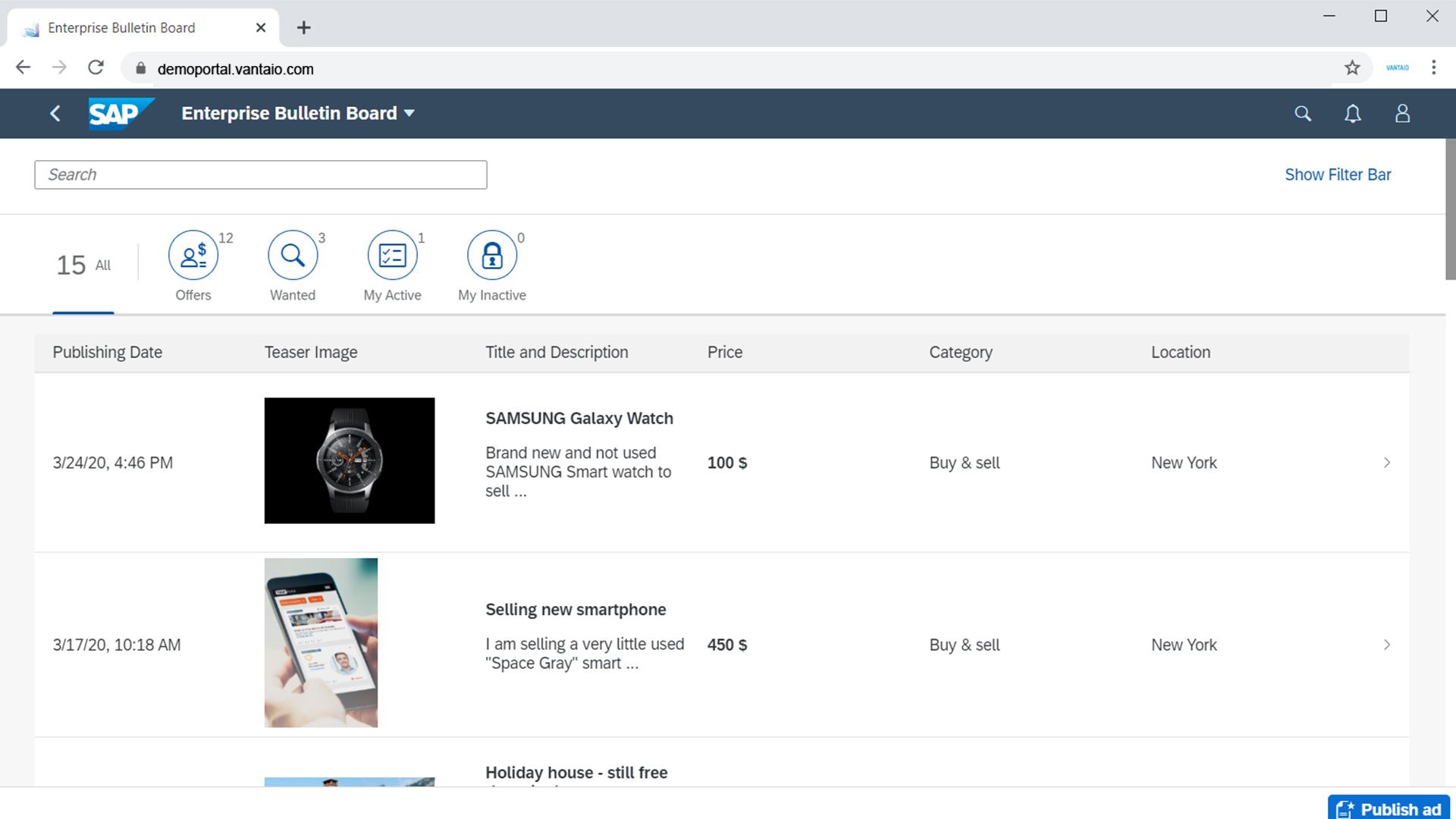 VANTAiO HR Portal based on SAP