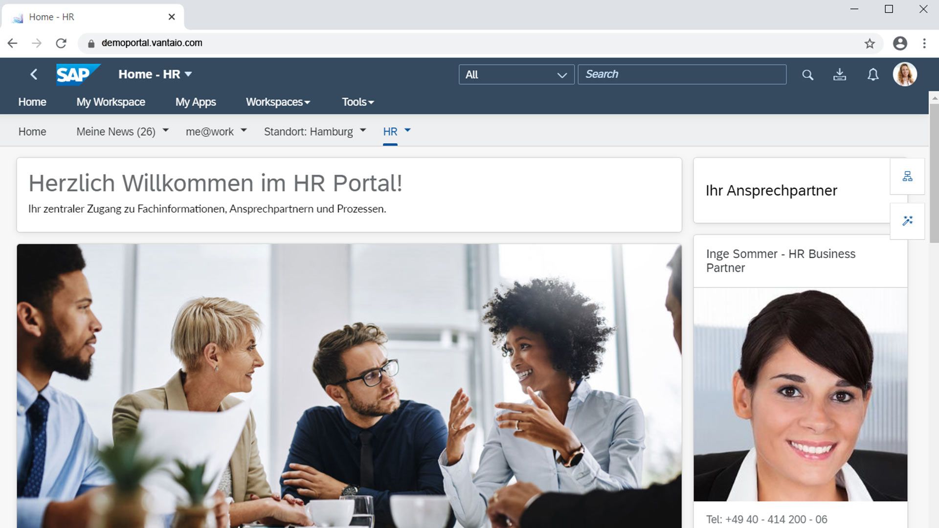 VANTAiO HR Portal based on SAP