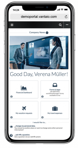 Digital workplace employee app