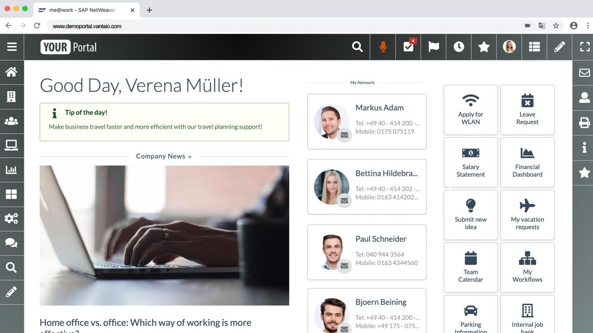 Digital Workplace based on SAP NetWeaver 7.5