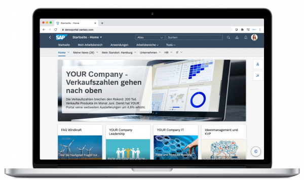 SAP Work Zone HR Portal